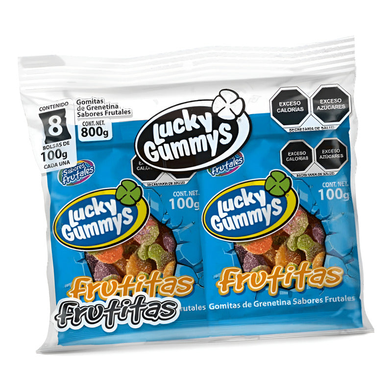 Gomita Lucky Gummys Frutitas Frutal Paquete De 8pz 100g C/u - Eurotruck Mexico
