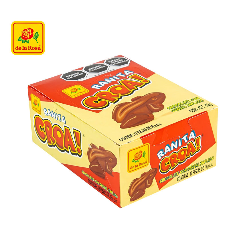 De La Rosa Ranita Croa Chocolate - Cereal Inflado 12 Pz 192g - Eurotruck Mexico