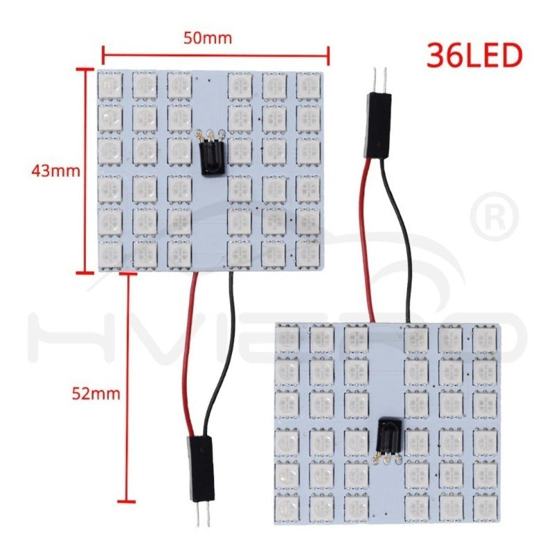 Foco Luz Led Interior Rgb Domo T10 Festoon Jetta Audi Vw - Eurotruck Mexico