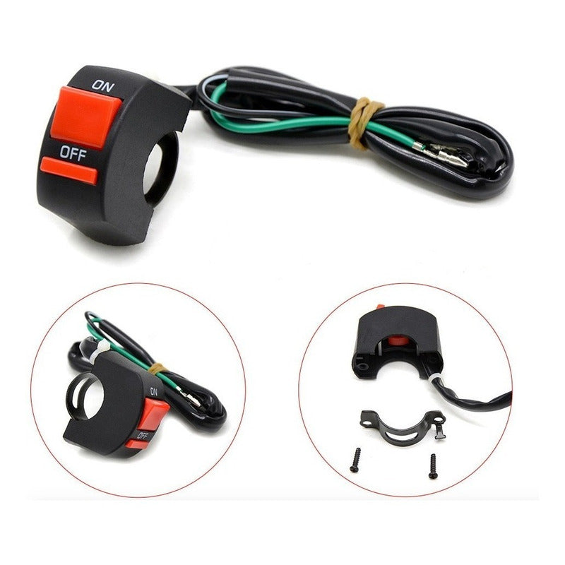 20 Switch Pagador Interruptor De Auxiliar Faro Moto Bici - Eurotruck Mexico