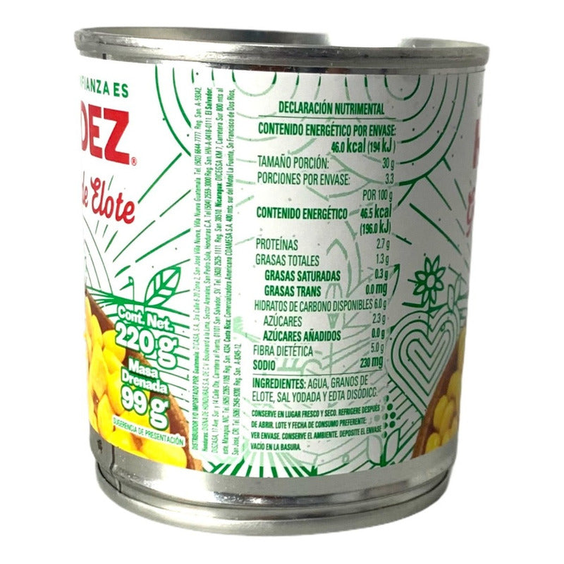 Granos De Elote Herdez En Lata 220 Gr - Eurotruck Mexico
