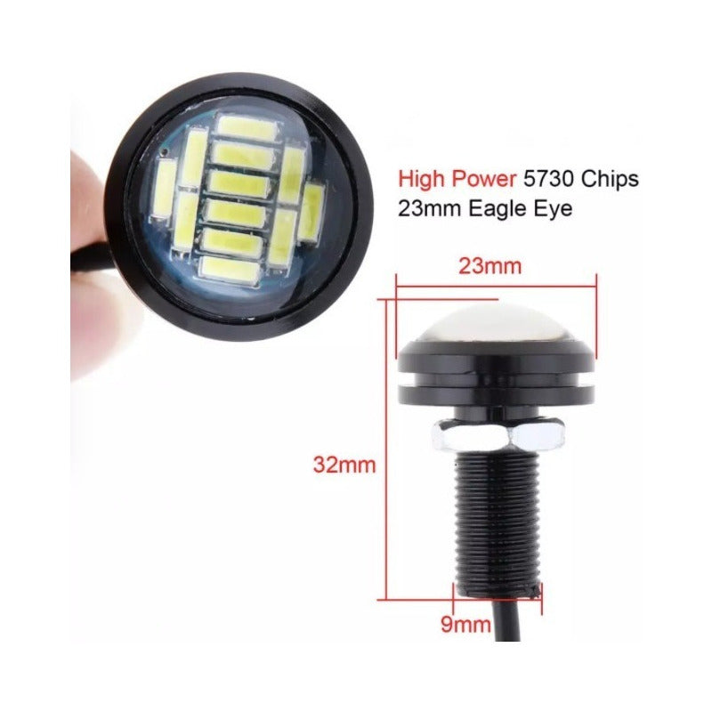 Ojo De Aguila Faro Led Doble Funcion Blanco C/ Ambar 8 Pieza - Eurotruck Mexico