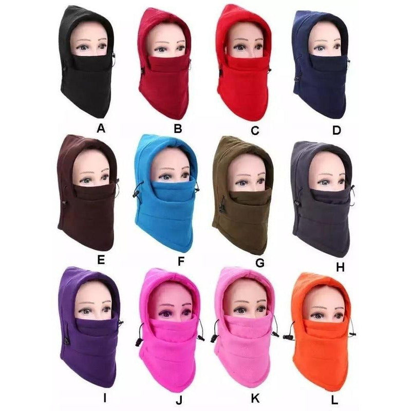 Mascara Termica Balaclava Frio Bufanda Moto Gorro 15 Pzas Multicolor Balaclava