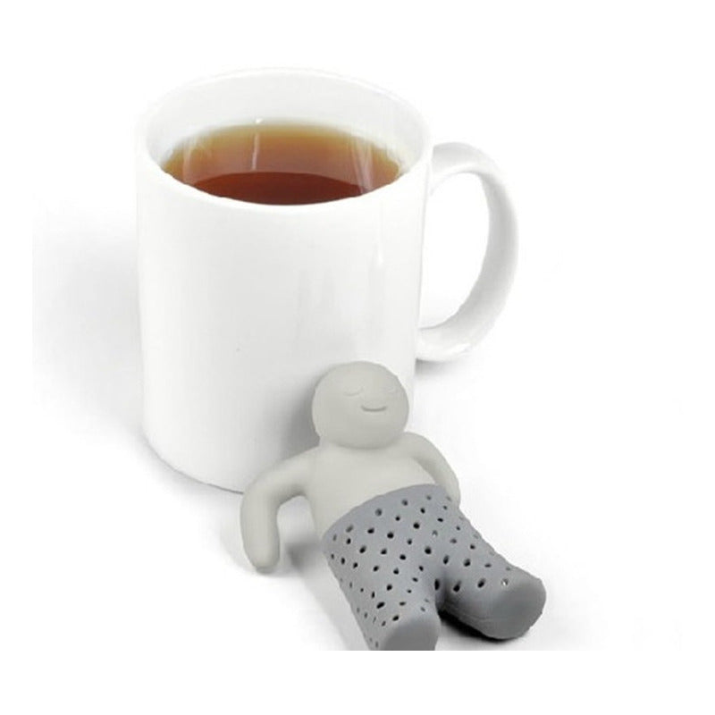 Infusor De Te Muñeco Varios Colores Mr Tea 6pz Blanco