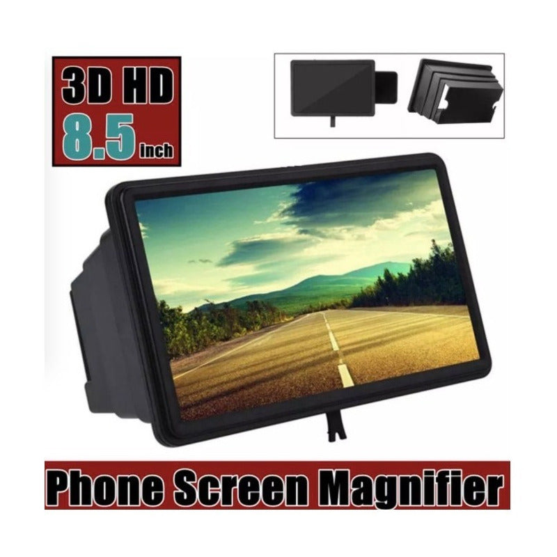 Pantalla Amplificadora Celular 8 Pulgadas Hd F2 20pz Negro