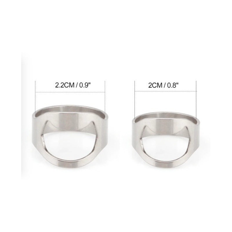 Anillo Destapador De Cerveza 10 Piezas Piezas Surtidas Negro