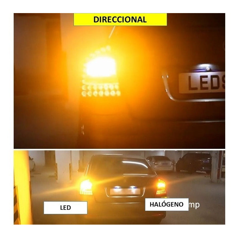 4 Pares Focos Led 1156 1157 Reversa Stop Direccional Cuartos - Eurotruck Mexico