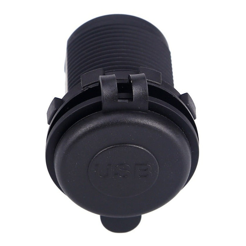 Cargador Usb Doble Led Moto Auto Celular Carga Rapida 50pz Blanco