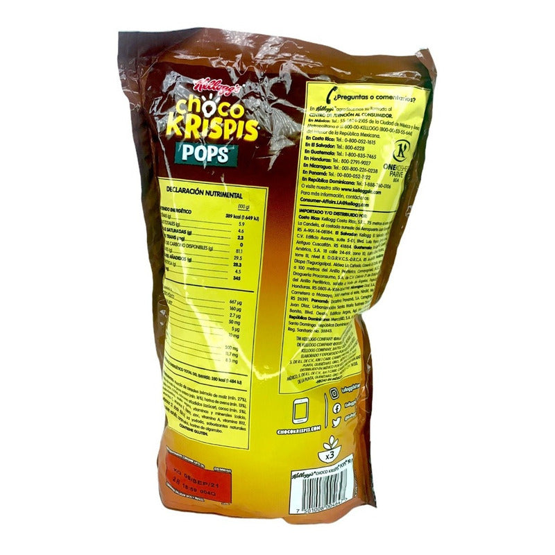 Cereal Kelloggs Bolitas De Chocolate Choco Krispis Pops 90gr - Eurotruck Mexico