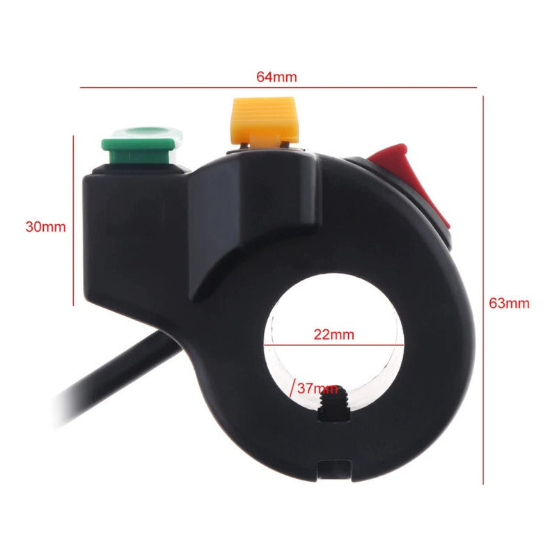 Switch Apagador 3funcion Interruptor Auxiliar Moto Barra Led - Eurotruck Mexico