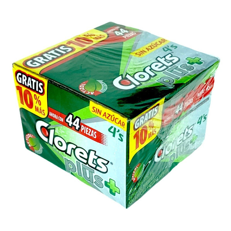 Chicles Clorets 4's Plus 40pzs Sin Azucar - Eurotruck Mexico