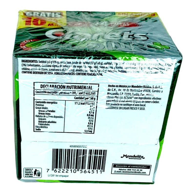 Chicles Clorets 4's Plus 40pzs Sin Azucar - Eurotruck Mexico
