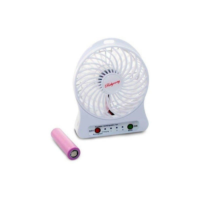 Ventilador Recargle Usb Portatil Bateria 3 Velocidades - Eurotruck Mexico