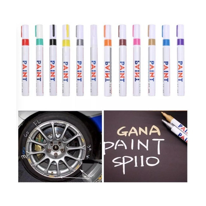 5 Plumones Marcador Llanta Colores Permanente - Eurotruck Mexico