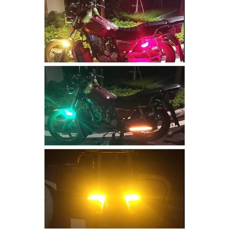 1 Par Tira Moto Direccional Drl Kawasaki Italika Honda Otros - Eurotruck Mexico