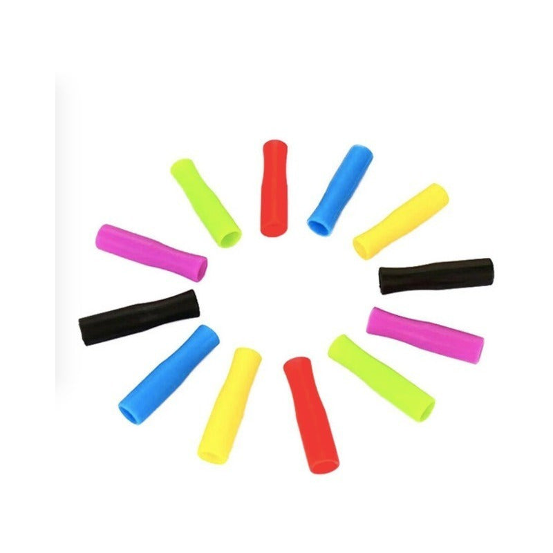30 Boquillas Silicona Para Popotes 6mm Acero Inoxidable Colores Surtidos - Eurotruck Mexico