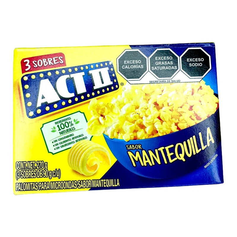Palomitas Para Microondas Act Ii Mantequilla 3 Pzas - Eurotruck Mexico