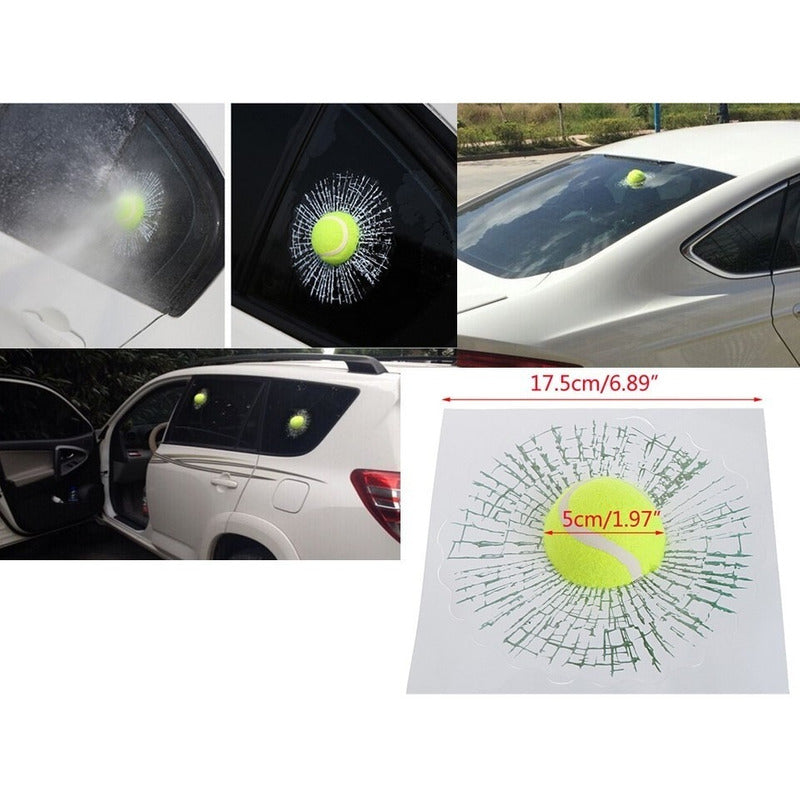 Sticker Vinil Decorativo Pelota Tenis Besibol Parabrisas - Eurotruck Mexico