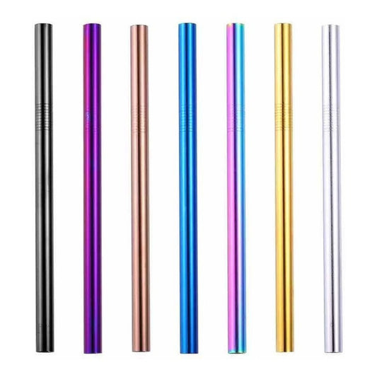 90 Popotes 12mm Y 90 Cepillos 12mm Acero Inoxidable Tapioca