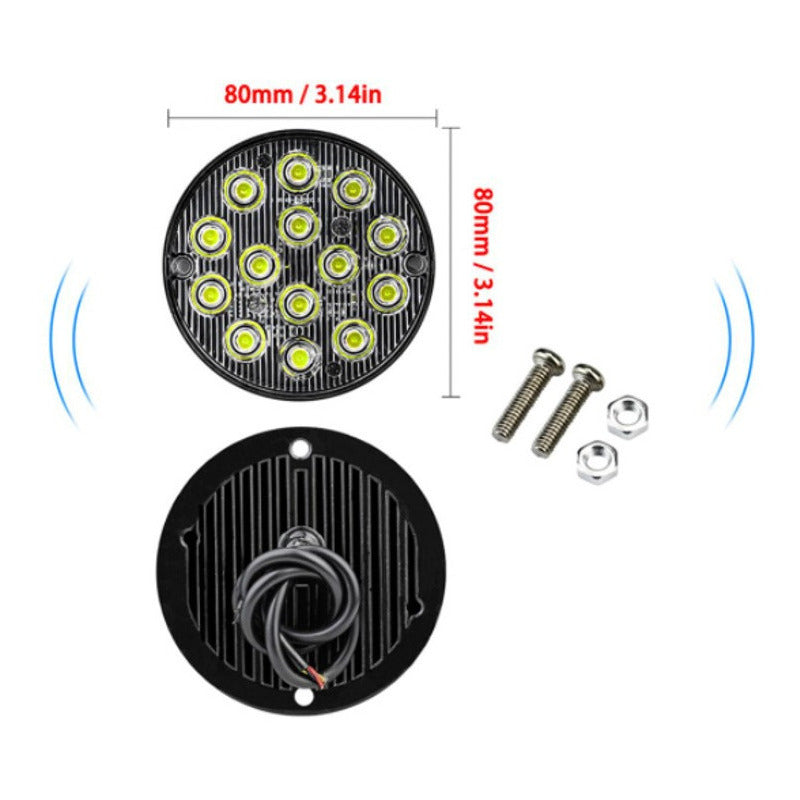 Lateral Barra Estrobo Alta Baja 14 Led 12 24v Redondo 1pz - Eurotruck Mexico