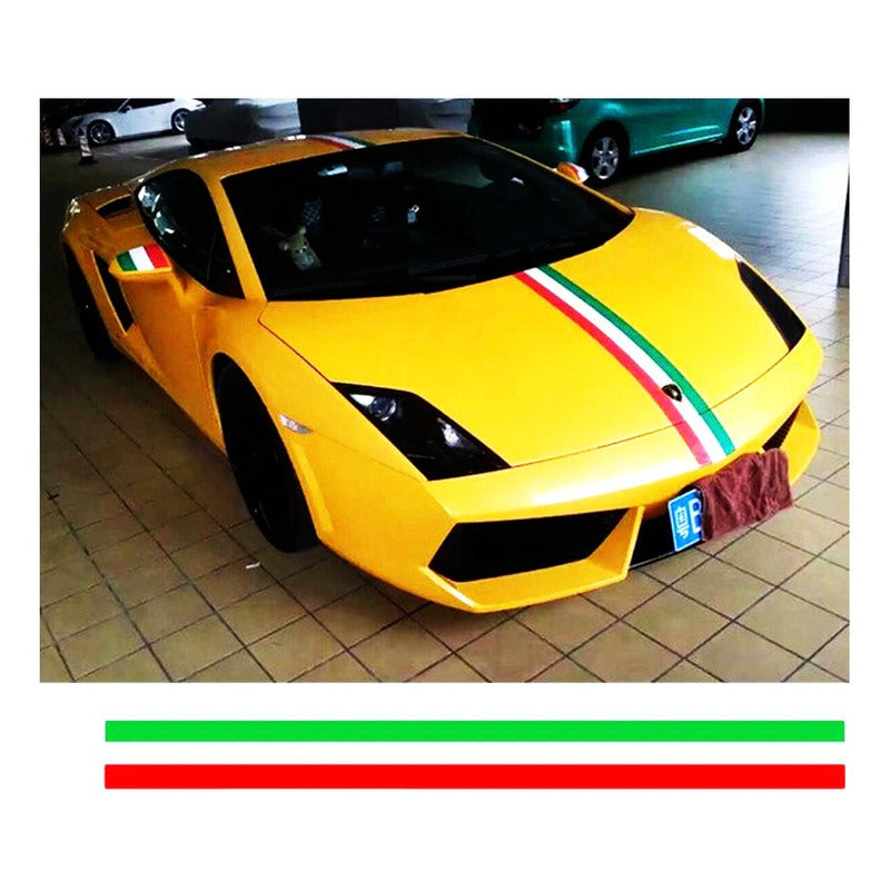 Sticker Calcomania Vinil Italia Mexico Lambo Ferrari 15cmx1m - Eurotruck Mexico
