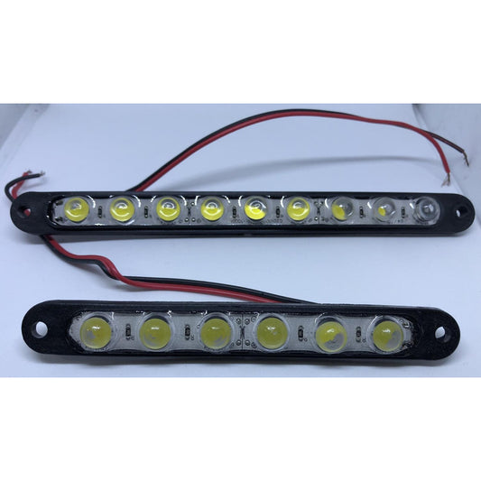 Tiras 1 Par Led Con 15 Lupas Leds Super Luz Resina Jetta Bmw