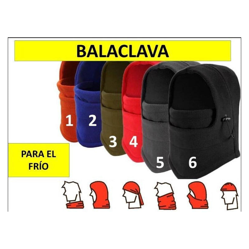 100 Máscaras Balaclava Moto Multicolor Balaclava