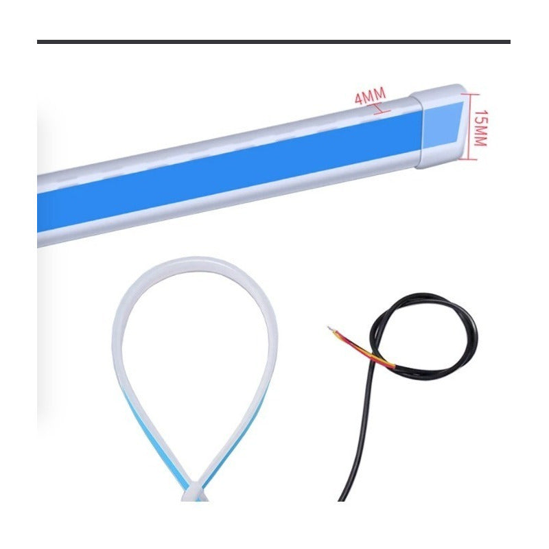 1 Par Tira Faro Audi Secuencial 60cm Jetta Vw Bmw Otros Autos Universal Drl - Eurotruck Mexico