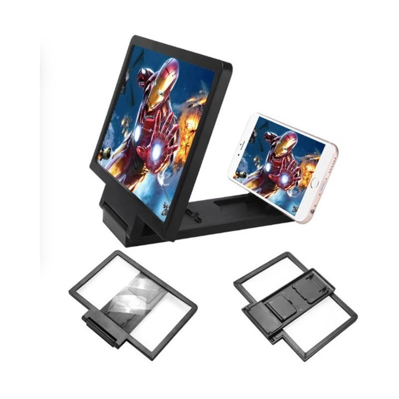 Amplificador De Pantalla Para Celular Soporte Universal 20pz Negro