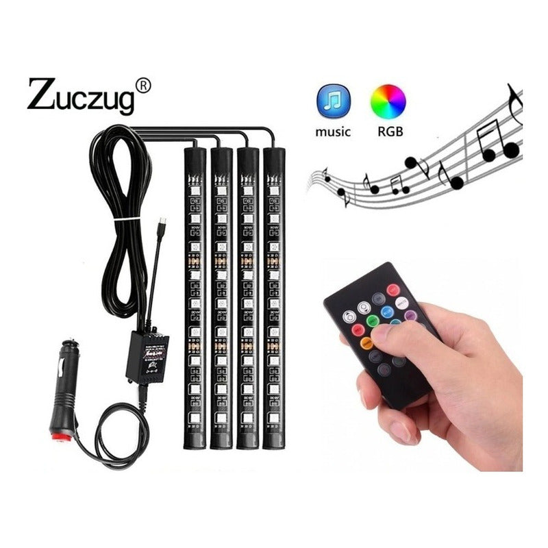 Tira Led Rgb Audioritmica Atmosfera Jetta Exterior Auto 5pz - Eurotruck Mexico