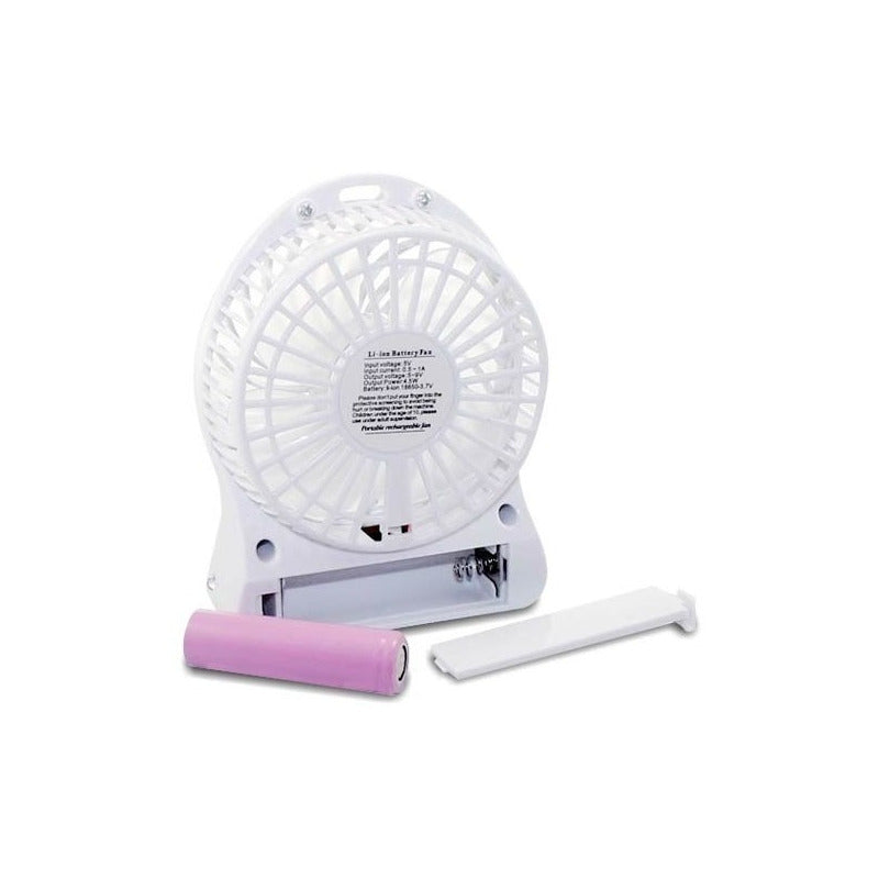 Ventilador Recargle Usb Portatil Bateria 3 Velocidades - Eurotruck Mexico