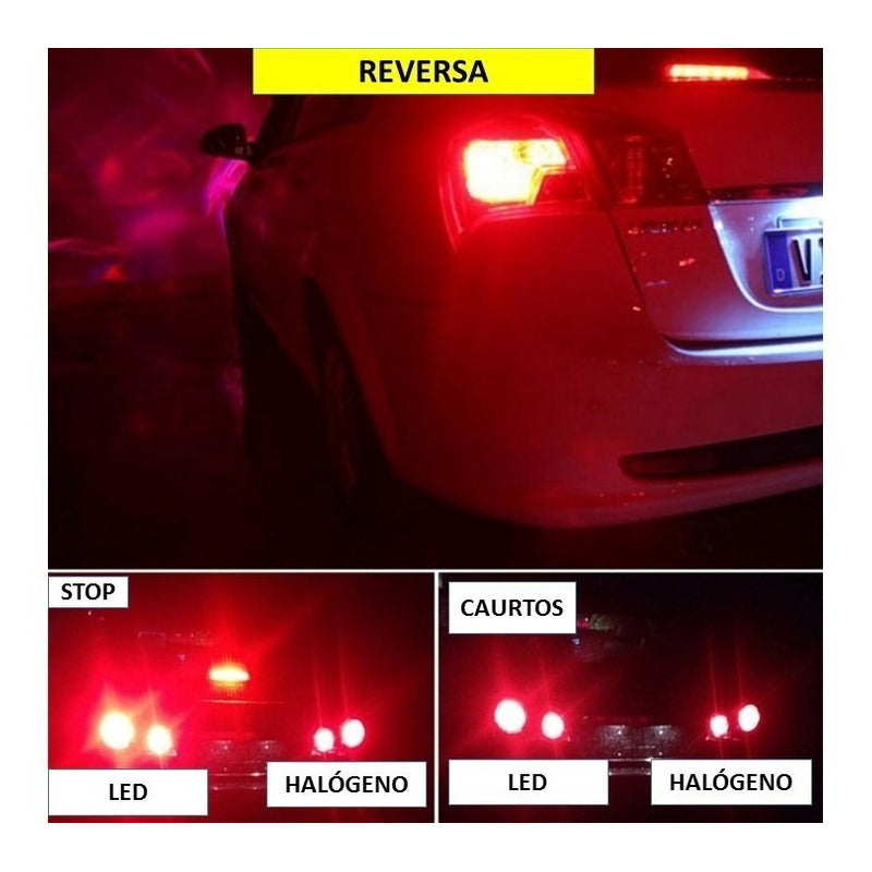 4 Pares Focos Led 1156 1157 Reversa Stop Direccional Cuartos - Eurotruck Mexico