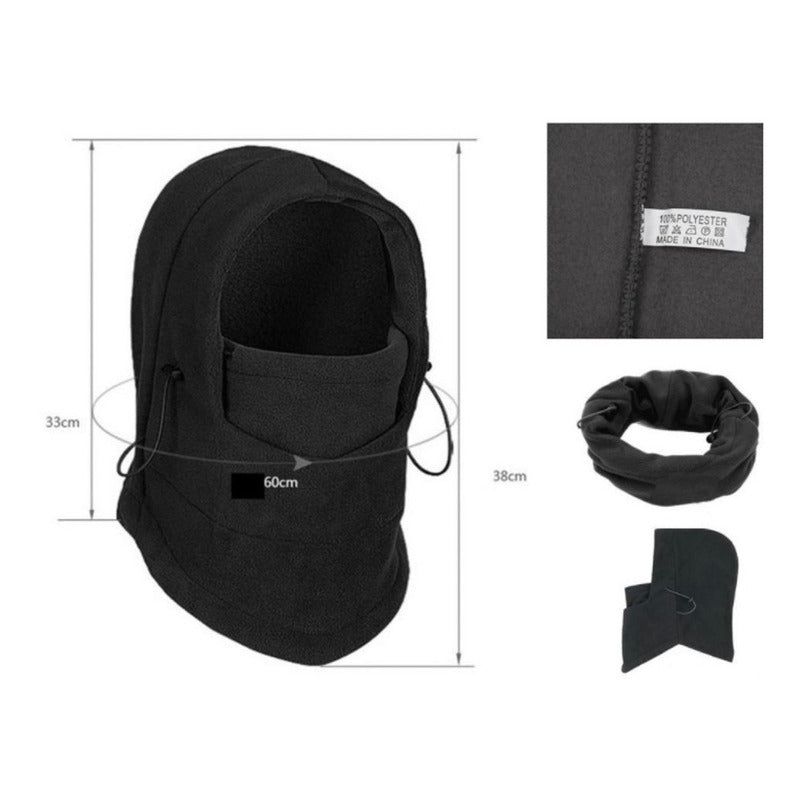 Mascara Termica Balaclava Frio Bufanda Moto Gorro 6 Pzas - Eurotruck Mexico