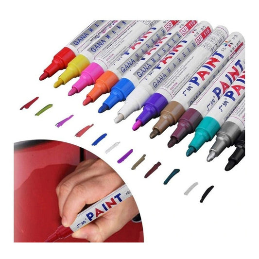 5 Plumones Marcador Llanta Colores Permanente - Eurotruck Mexico