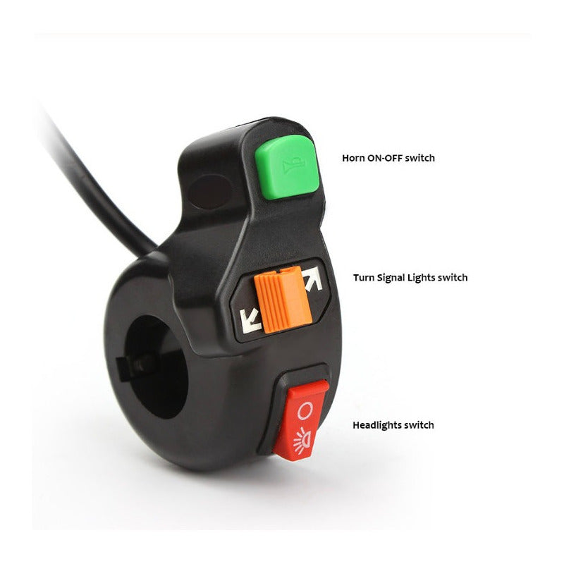 Switch Apagador 3funcion Interruptor Auxiliar Moto Barra Led - Eurotruck Mexico