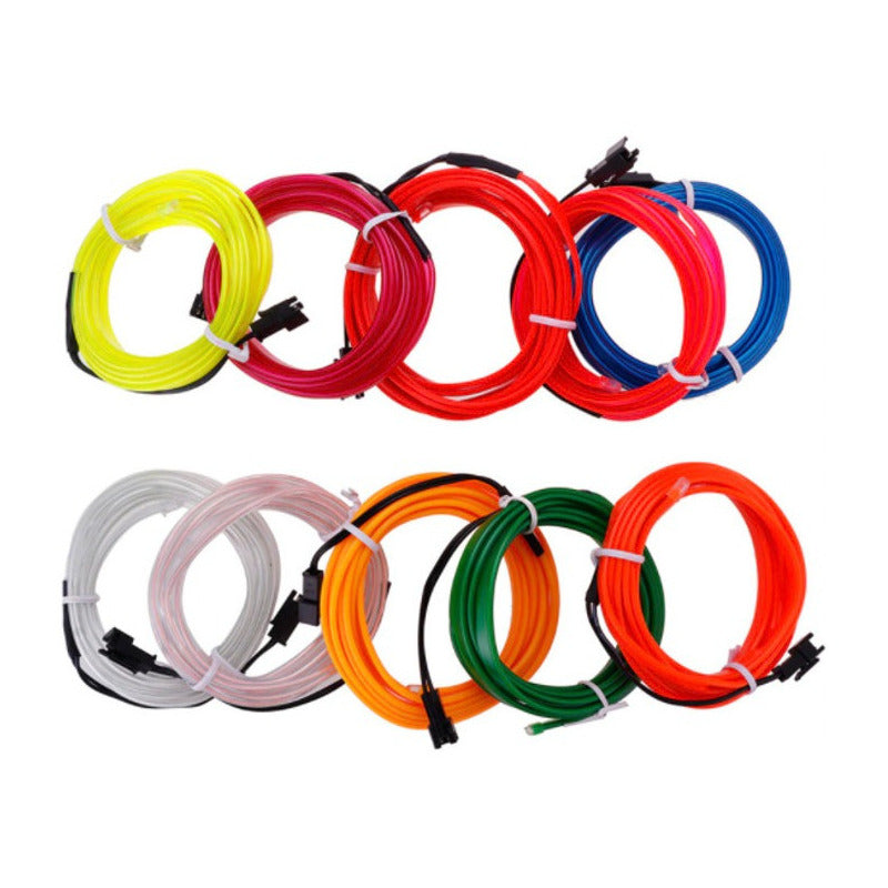 Tira Led Neon Luminoso 2*2m Cable Usb 5v Auto Jetta Vw Audi - Eurotruck Mexico
