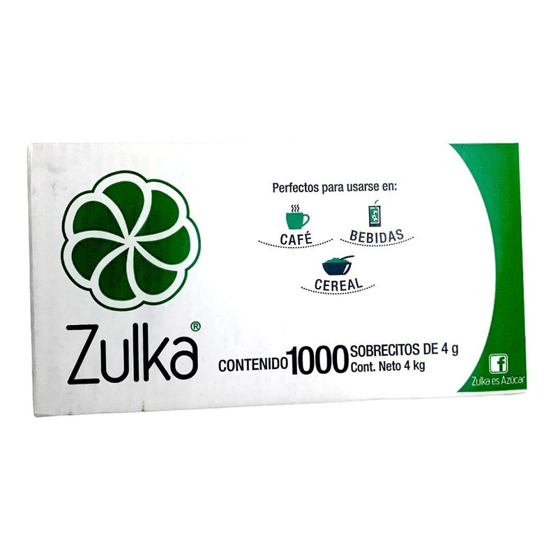 Azucar Zulka Endulsante Refinada Caja 1000 Sobres De 4 Gr - Eurotruck Mexico