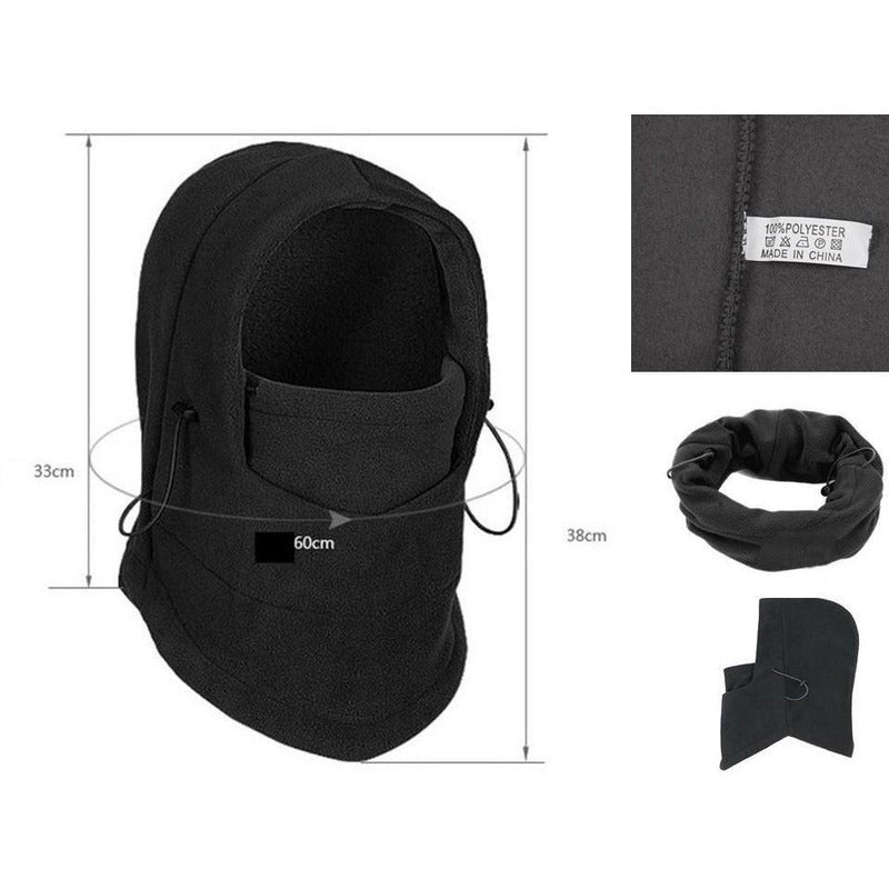 Mascara Termica Balaclava Frio Bufanda Moto Gorro 8 Pzas Multicolor Balaclava - Eurotruck Mexico