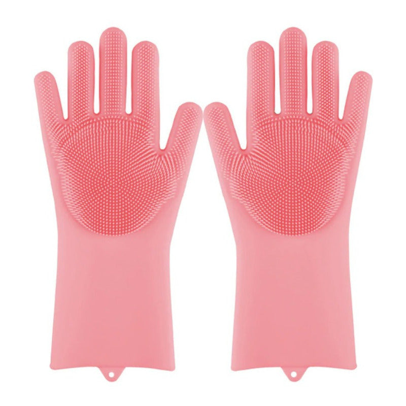 Guantes Para Lavar Trastes Cocina Silicona Limpieza 1 Par - Eurotruck Mexico