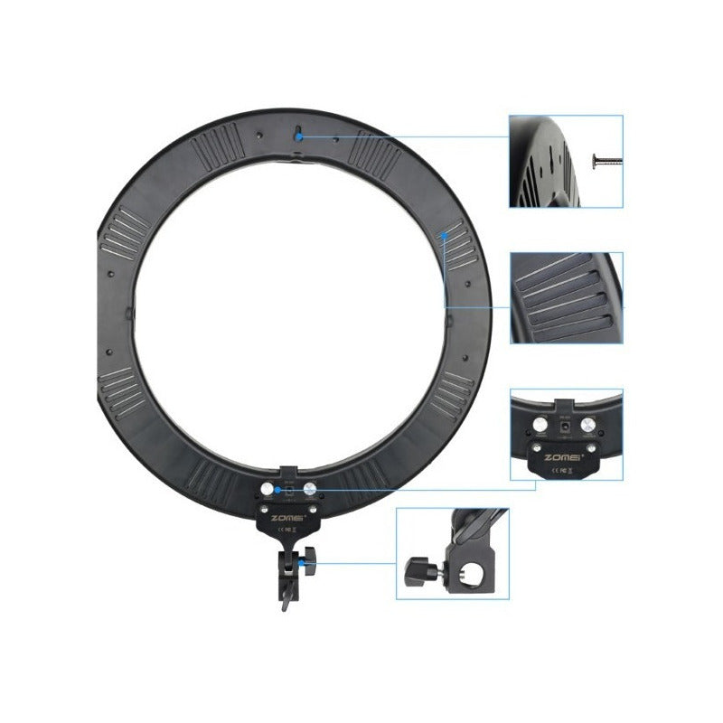 Aro Anillo De Luz Led Maquillaje Regulable 18 Pulgadas - Eurotruck Mexico