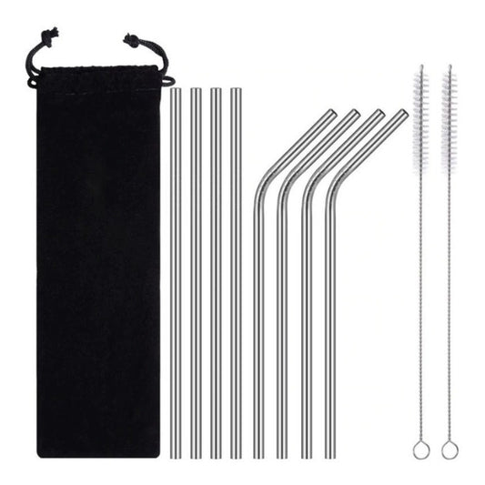 10 Cepillos 10mm 24cm Para Popote Acero Inoxidable Bambu - Eurotruck Mexico